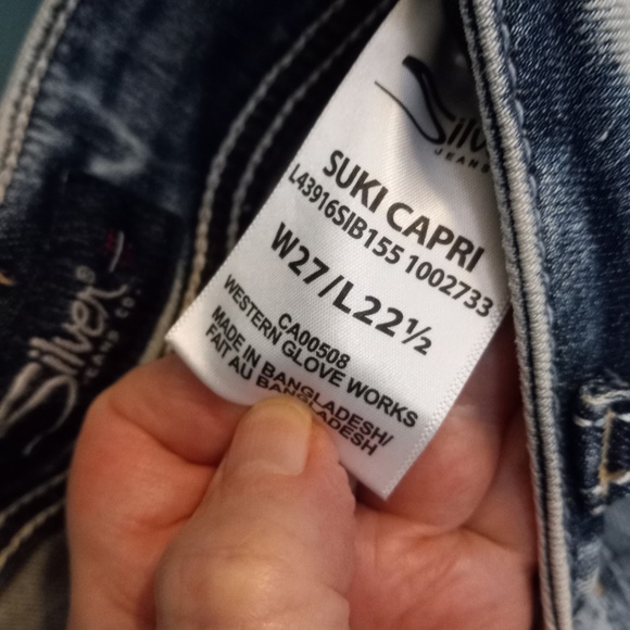 Silver-Jeans Suki Capri- Women's-SZ 27 - Picture 5 of 7